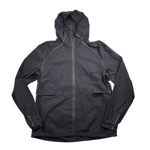 Lululemon Men's Fast and Free Windbreaker Jacket Black Slim Fit Size XXL
